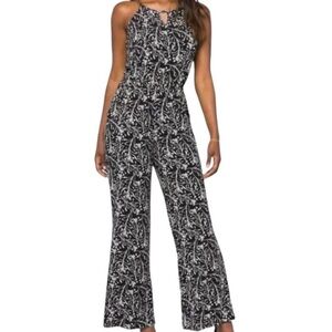 41 Hawthorn Black and White Patterned Jumpsuit